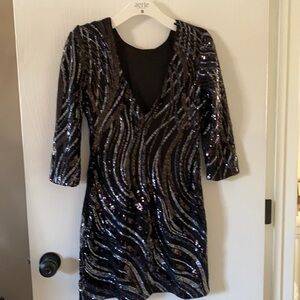 Express sequin mini dress